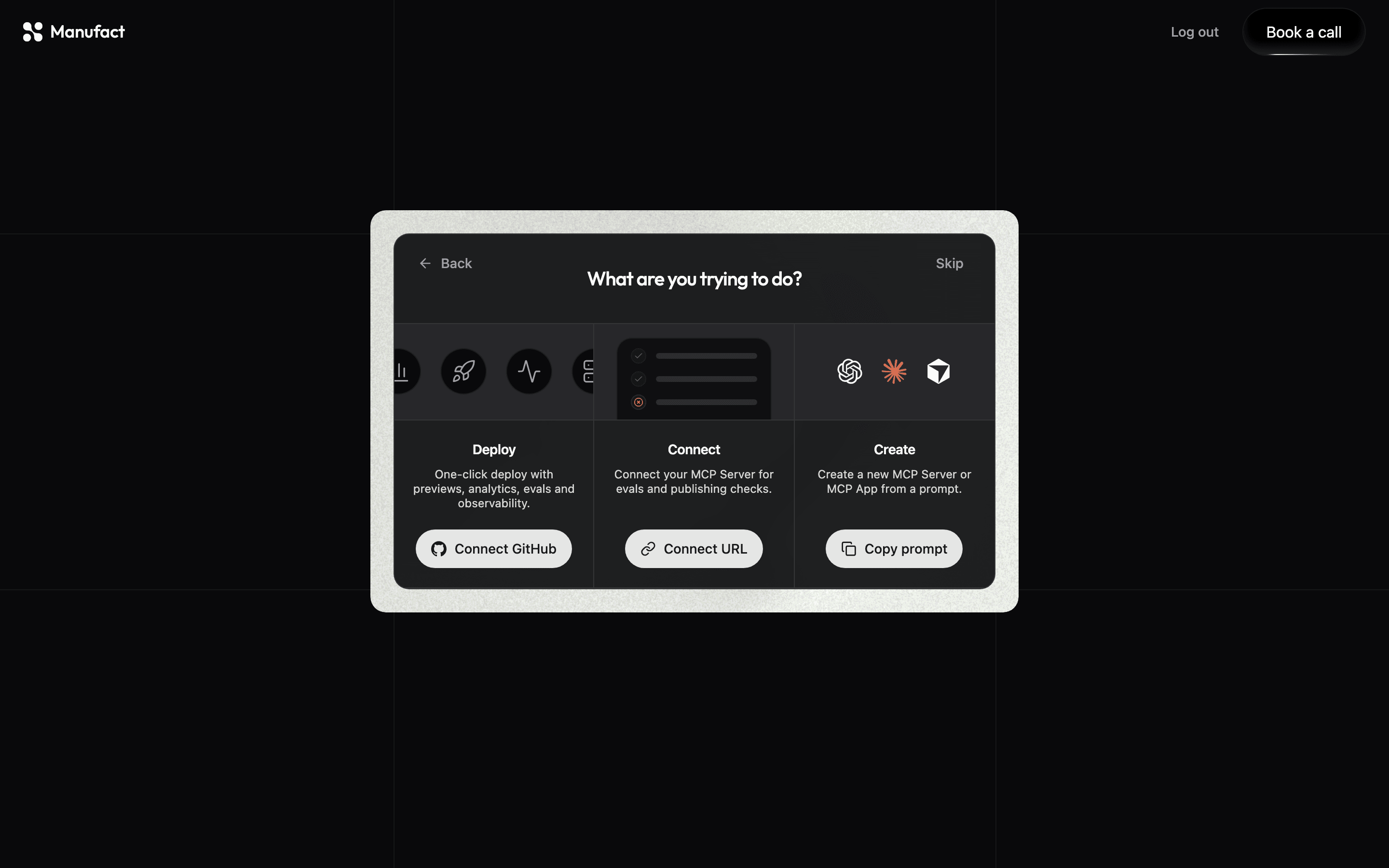 Onboarding — What are you trying to do?