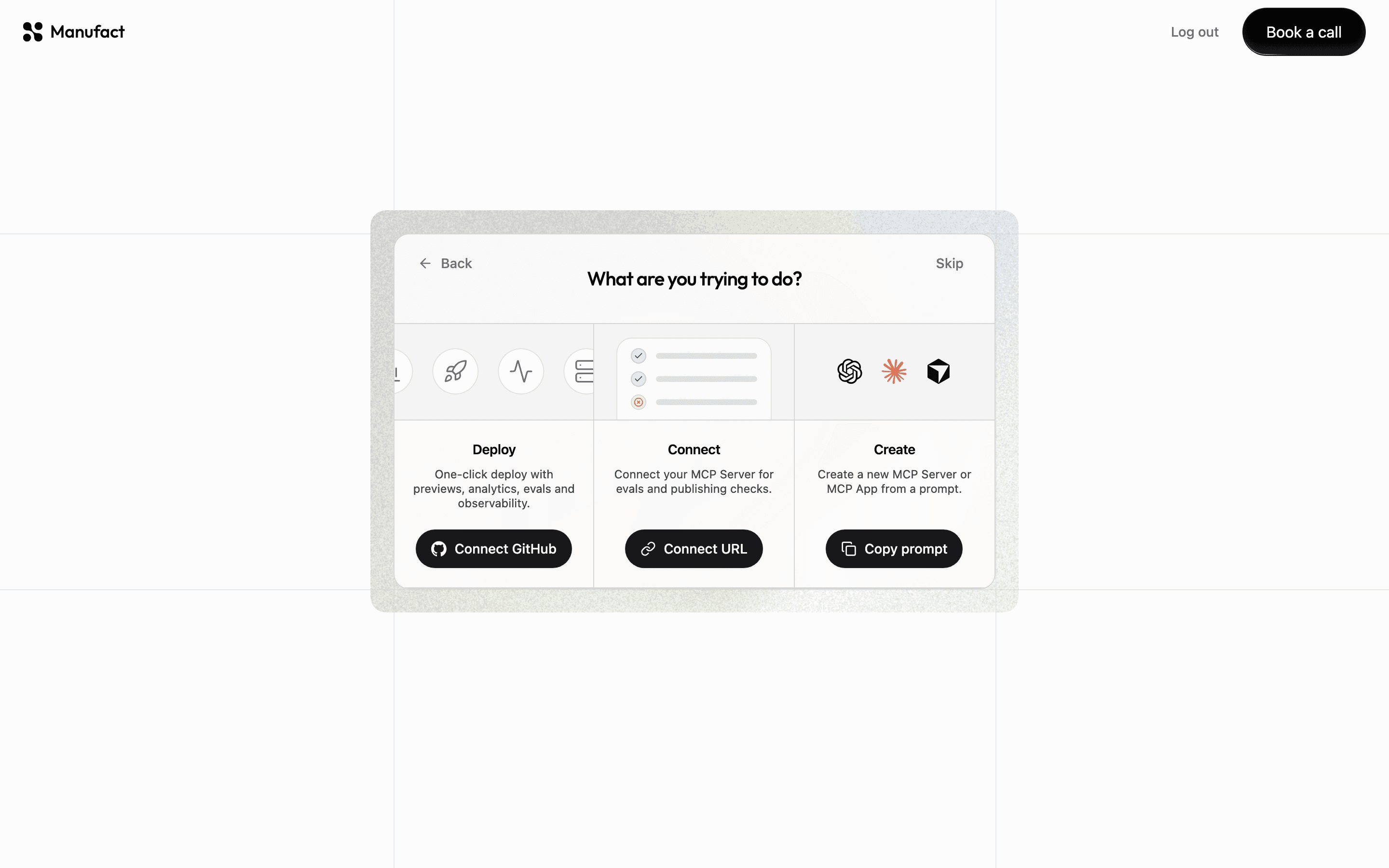 Onboarding — What are you trying to do?