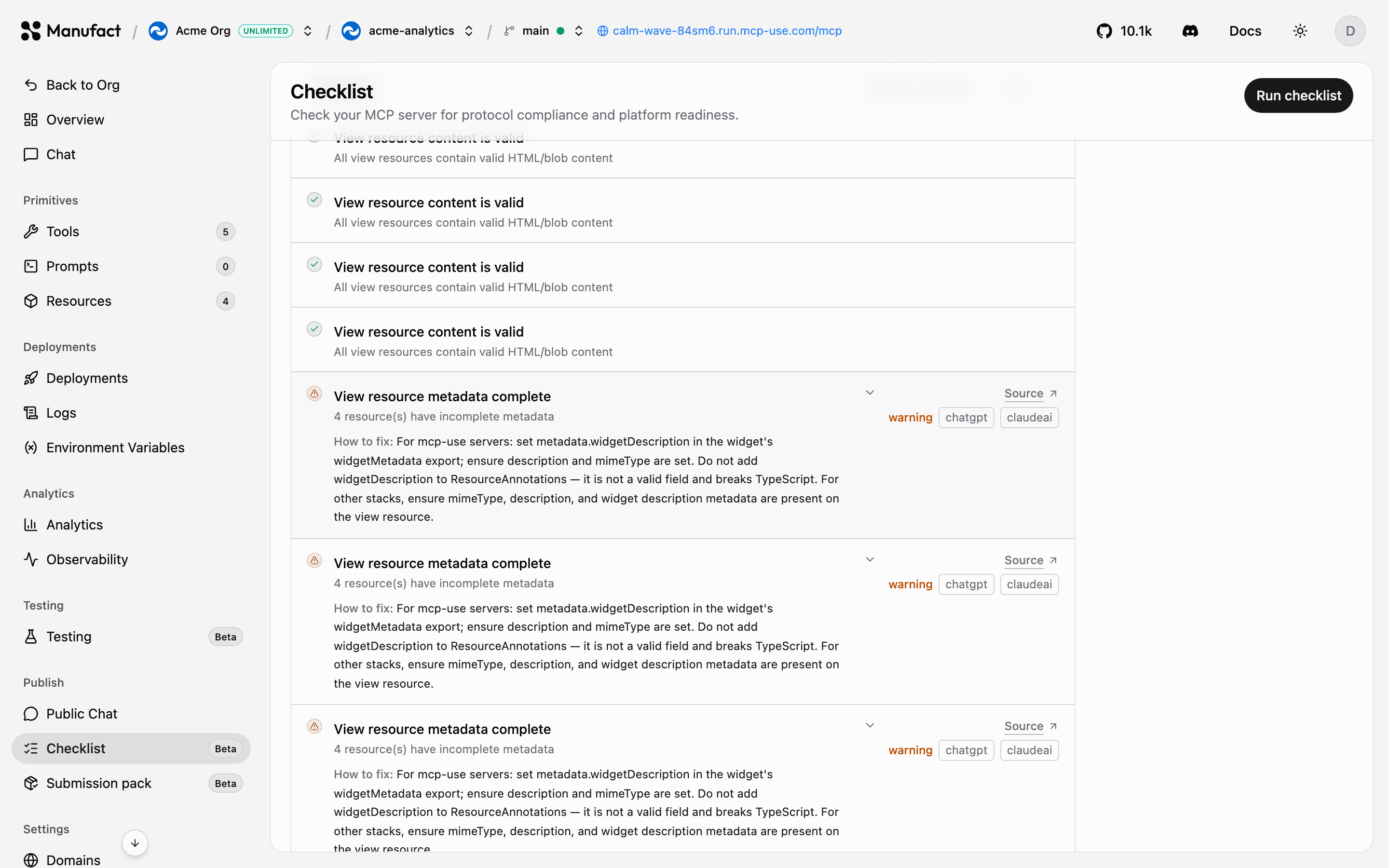 Copy fix prompt and Auto fix actions